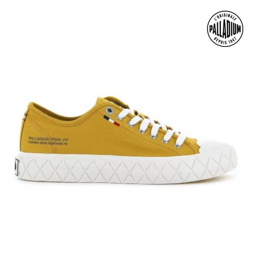 Palladium Palla Ace καμβα Low Tops Sneakers ανδρικα μουστάρδα | ZLPJ45097