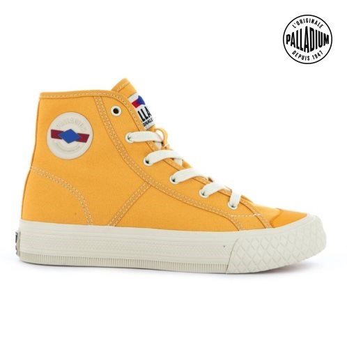 Palladium Palla Louvel High Tops Sneakers ανδρικα μουστάρδα | QDKY97510