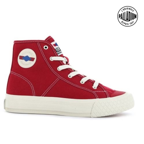 Palladium Palla Louvel High Tops Sneakers γυναικεια κοκκινα | SOBY26714