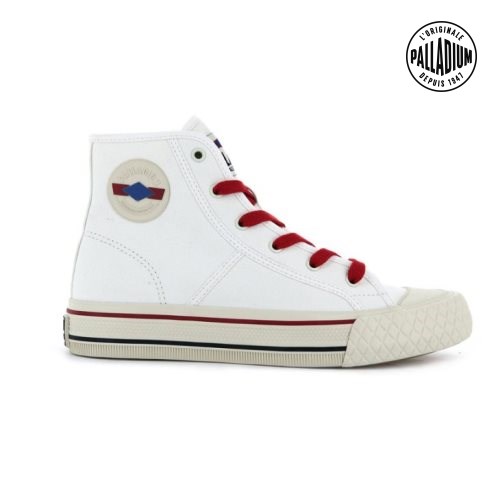 Palladium Palla Louvel High Tops Sneakers ανδρικα ασπρα | YLTH32845