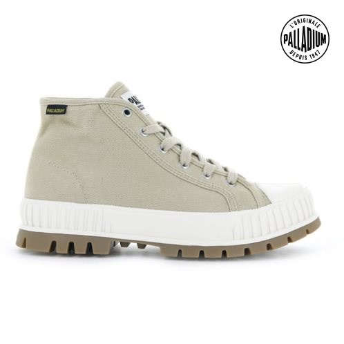 Palladium Pallashock Mid OG Boots ανδρικα ανοιχτο πρασινο | UXEZ25798