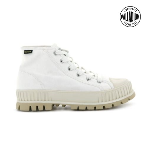 Palladium Pallashock Mid OG High Tops Sneakers γυναικεια ασπρα | QOJL70824