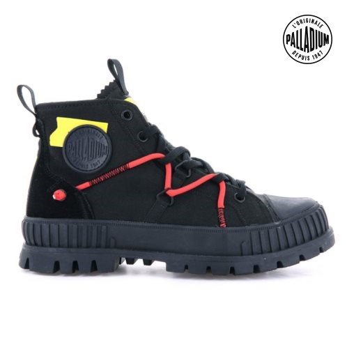 Palladium Pallashock Re-craft Boots ανδρικα μαυρα | YISM87135