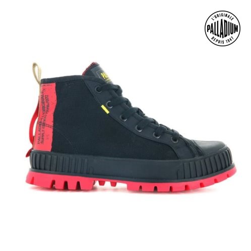 Palladium Pallashock Supply Hi Boots ανδρικα μαυρα | RTWS53849