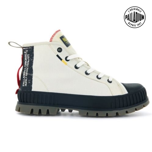 Palladium Pallashock Supply Hi Boots ανδρικα ασπρα | SYKD52748