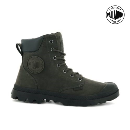Palladium Pampa Cuff WP LUX Boots ανδρικα σκούρο καφε | JDBS28974