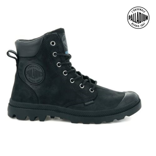 Palladium Pampa Cuff WP LUX Boots ανδρικα μαυρα | RQLK80134
