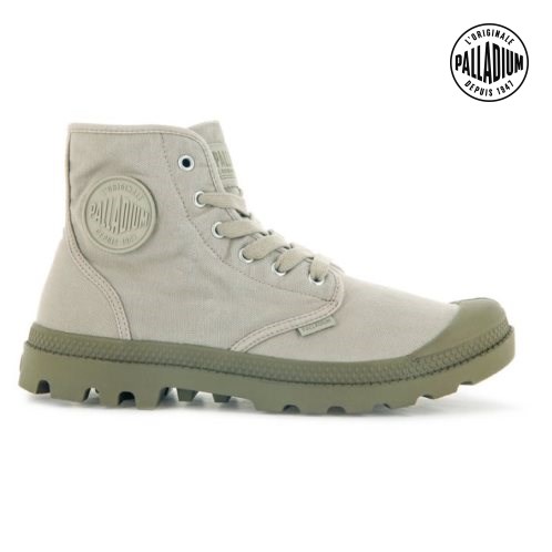 Palladium Pampa Hi Boots ανδρικα ανοιχτο γκρι | TFUH64730