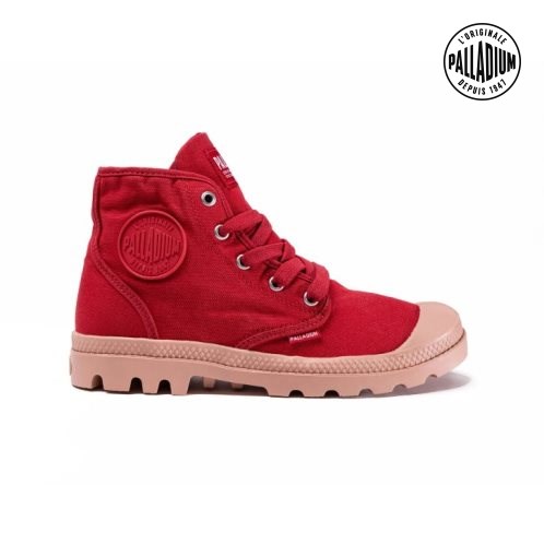 Palladium Pampa Hi Boots γυναικεια κοκκινα | EQCF91645