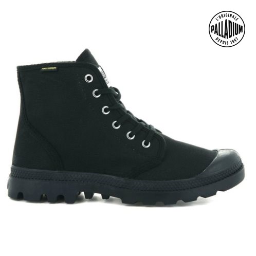 Palladium Pampa Hi Originale High Tops Sneakers γυναικεια μαυρα | RNLO95027