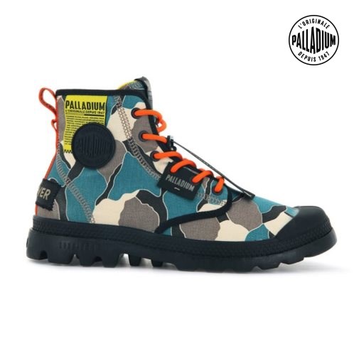 Palladium Pampa Lite Overlab Boots ανδρικα καμουφλάζ | FQOA59683