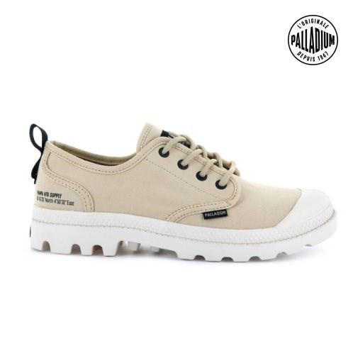 Palladium Pampa OX Heritage Supply Oxfords Shoes γυναικεια Μπεζ | ZTKD79635