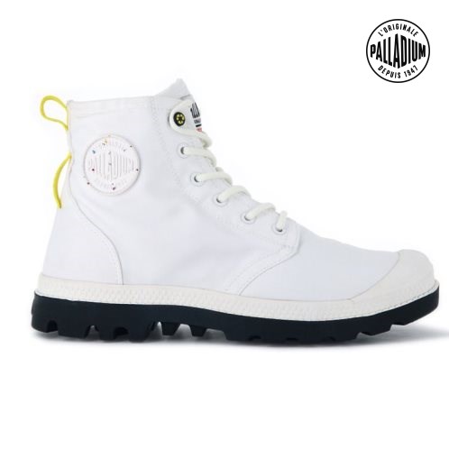 Palladium Pampa Recycle αδιαβροχα+ 2 Boots ανδρικα ασπρα | IWVT53176