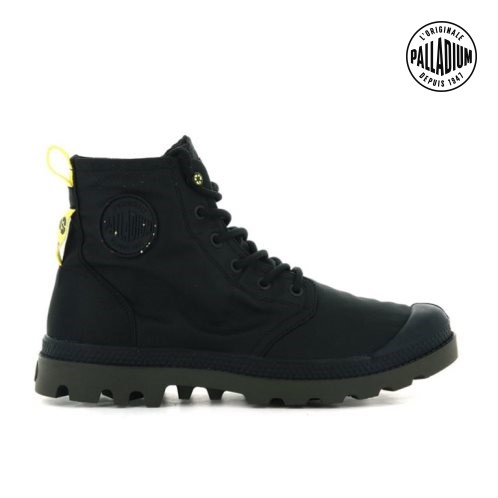 Palladium Pampa Recycle αδιαβροχα+ 2 Boots ανδρικα μαυρα | UEIJ19674