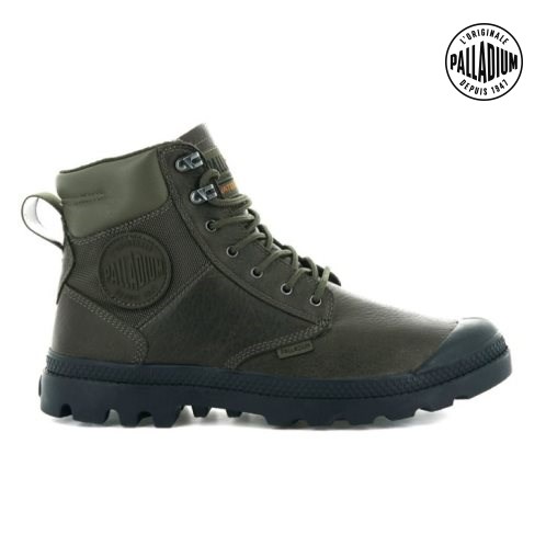 Palladium Pampa Shield WP+ LTH Boots ανδρικα Ελιά | NWYT29681