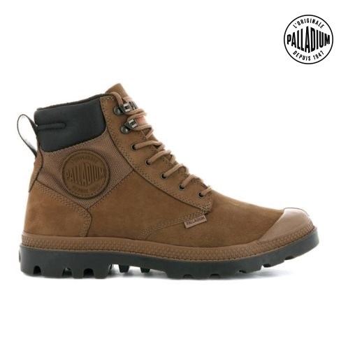 Palladium Pampa Shield WP+ LUX Boots ανδρικα καφε | QBOF39502