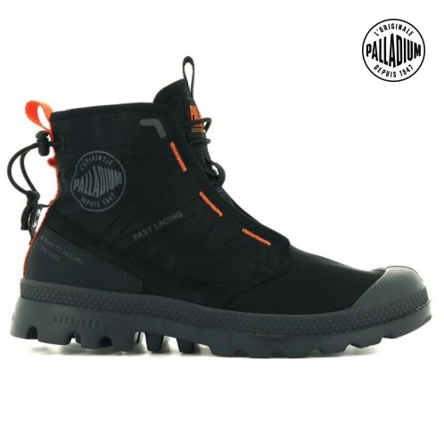 Palladium Pampa Travel Lite Boots ανδρικα μαυρα | JBMY93652