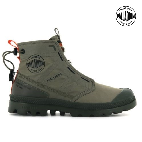 Palladium Pampa Travel Lite Boots ανδρικα Ελιά | LHCS43791