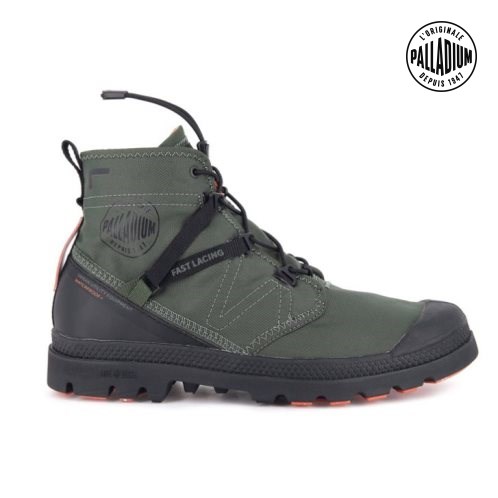 Palladium Pampa Travel Lite+ αδιαβροχα Boots ανδρικα Ελιά | HUNJ97432