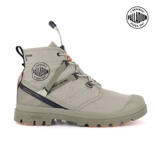Palladium Pampa Travel Lite+ αδιαβροχα Boots ανδρικα Ελιά | TSWH54172
