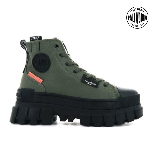 Palladium Revolt Hi TX Platform Shoes γυναικεια Ελιά | AVXI20743