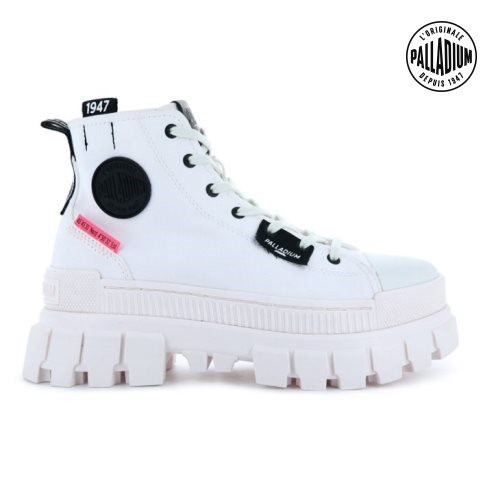 Palladium Revolt Hi TX Platform Shoes γυναικεια ασπρα | CFYB52389